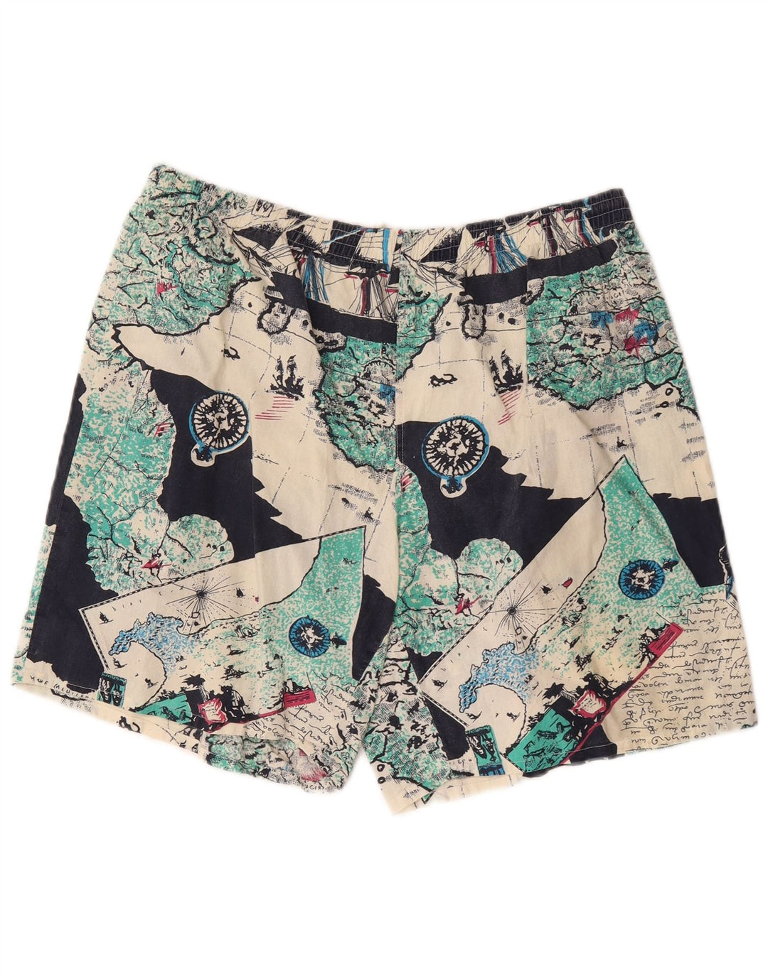 Męskie spodenki kąpielowe w stylu vintage w abstrakcyjny wzór IT 54 XL, wielobarwna bawełna
