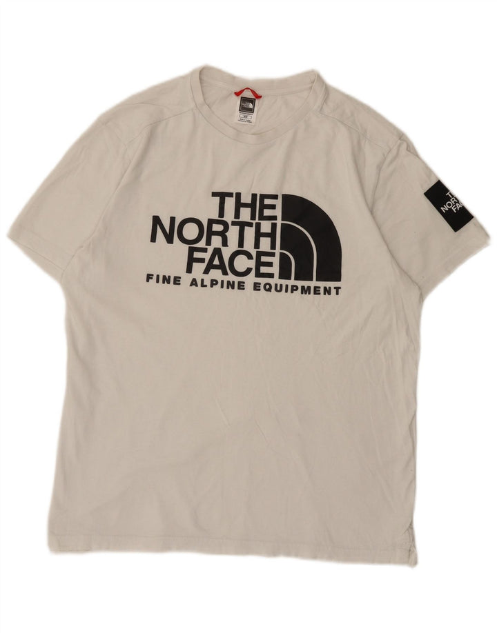 Męski T-shirt z grafiką The North Face, średni biały