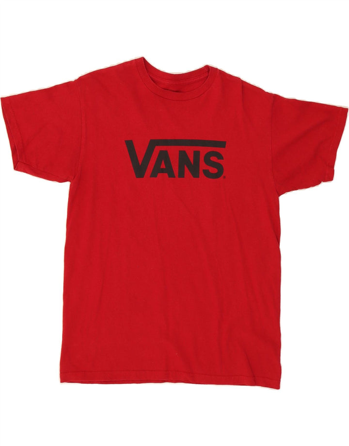 VANS Mens Graphic T-Shirt Top Medium Red Cotton Vintage Vans and Second-Hand Vans from Messina Hembry 
