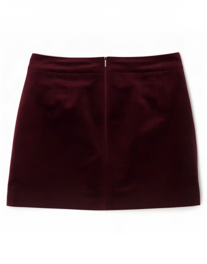 Damska spódniczka mini Jack Wills UK 12 Medium W31 Burgundowy poliester