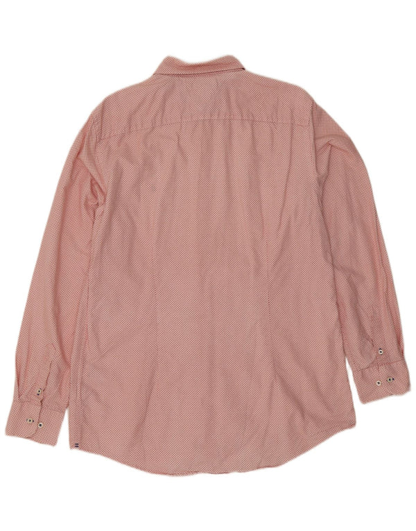 Koszula męska Tommy Hilfiger Slim Fit XL, różowa, bawełniana w cętki