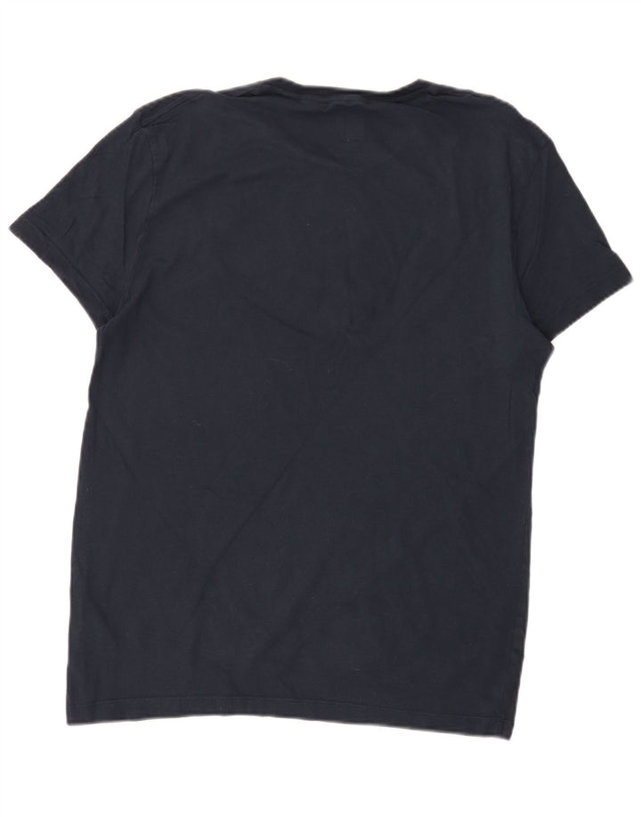 Męska koszulka z grafiką JACK WILLS, średnia, granatowa, bawełniana