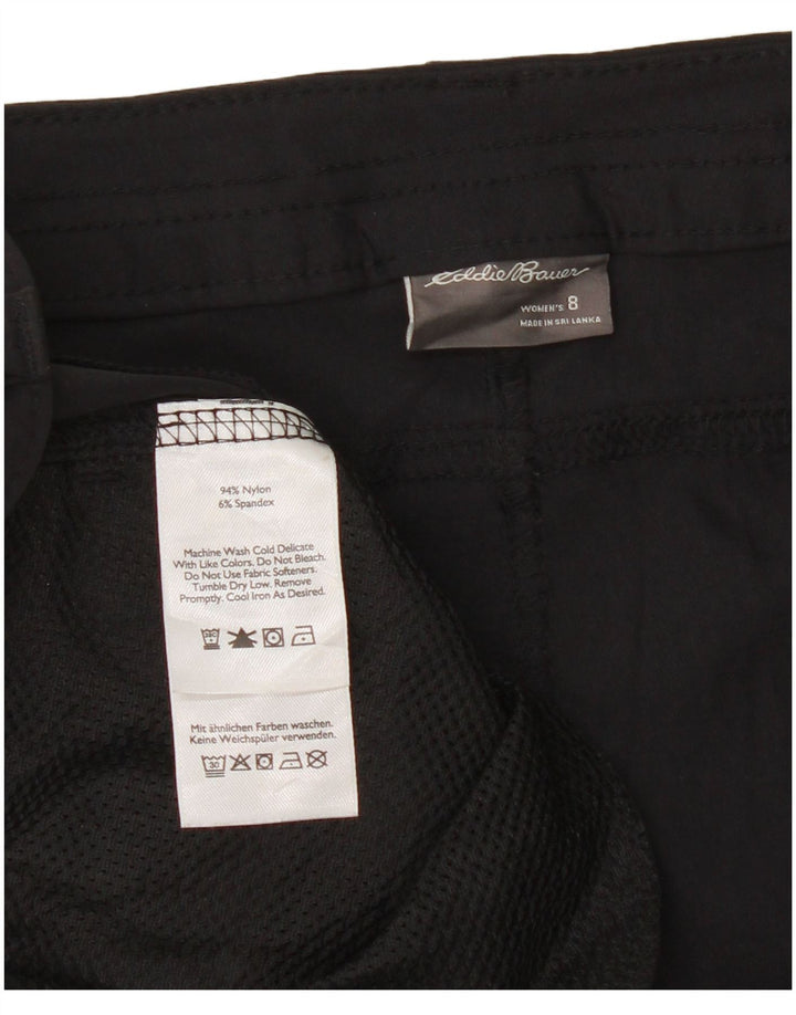 Damskie spodenki turystyczne Eddie Bauer US 8 Medium W30 z czarnego nylonu