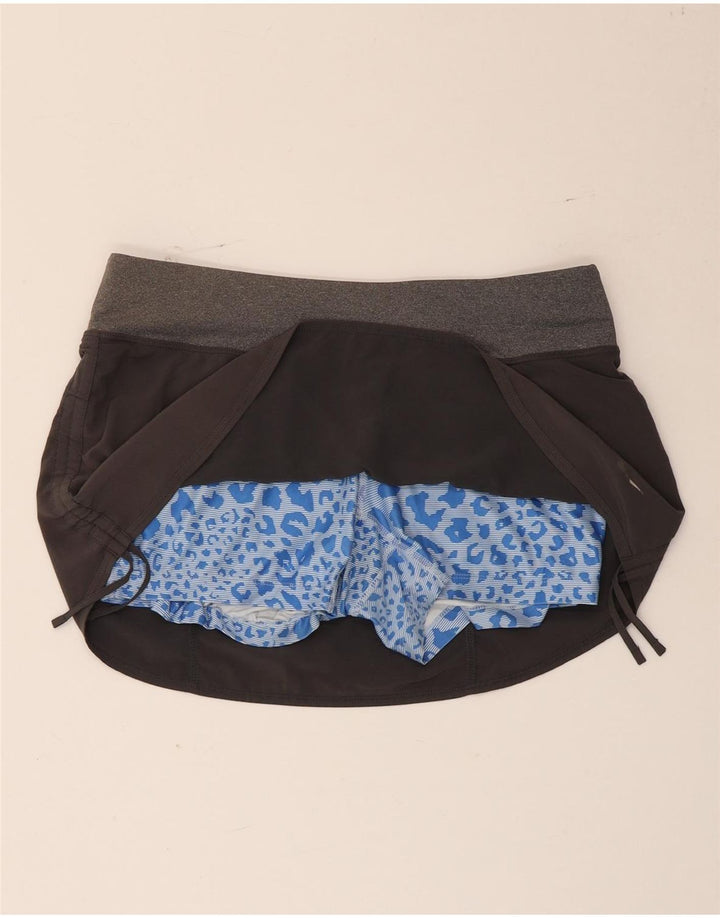 Nike Damskie Sport Skort UK 14 Duży szary poliester z blokami kolorów