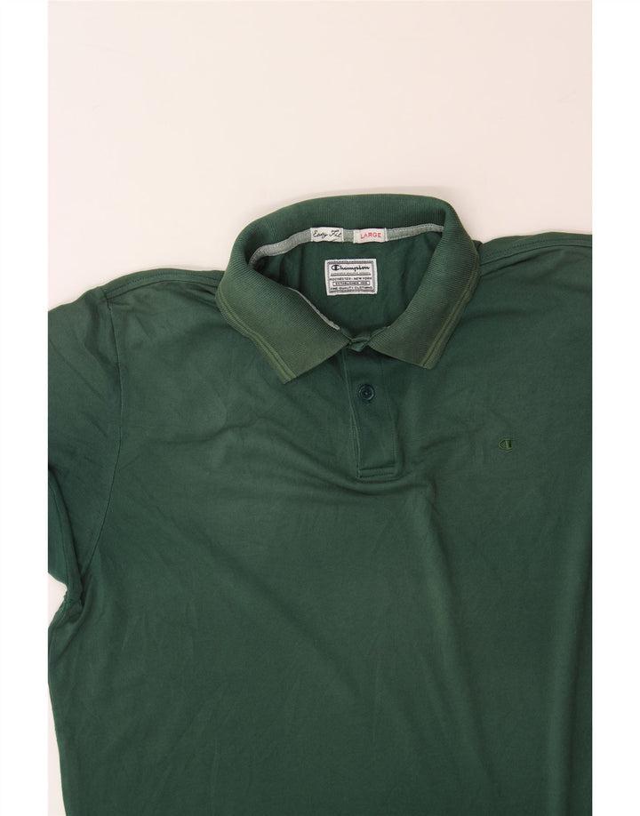 CHAMPION Mens Easy Fit Polo Shirt Large Green Vintage Champion and Second-Hand Champion from Messina Hembry 