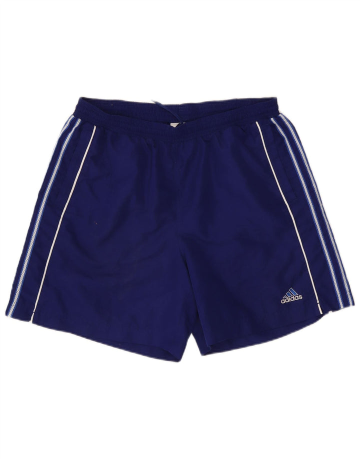 Męskie spodenki sportowe Adidas, duże, granatowe, z poliestru