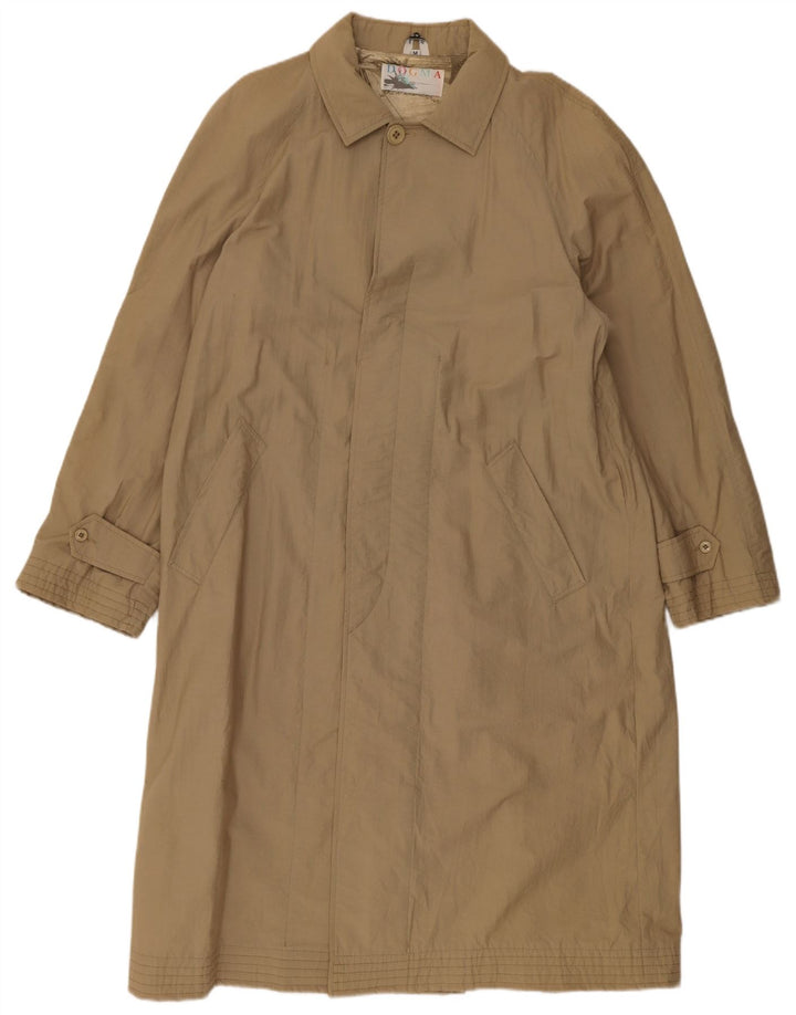 Płaszcz męski Vintage UK 38, średni beż, bawełna