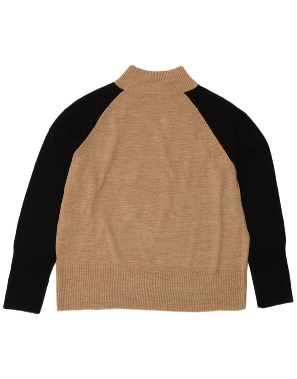 Marks & Spencer Damski sweter z golfem, UK 14, średni beż