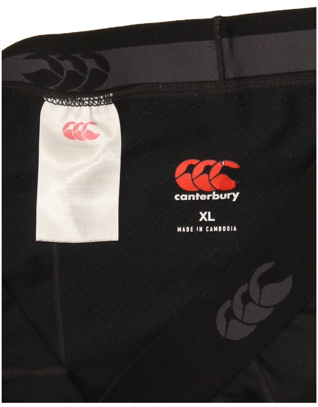 Męskie spodenki sportowe Canterbury Graphic XL, czarny poliester
