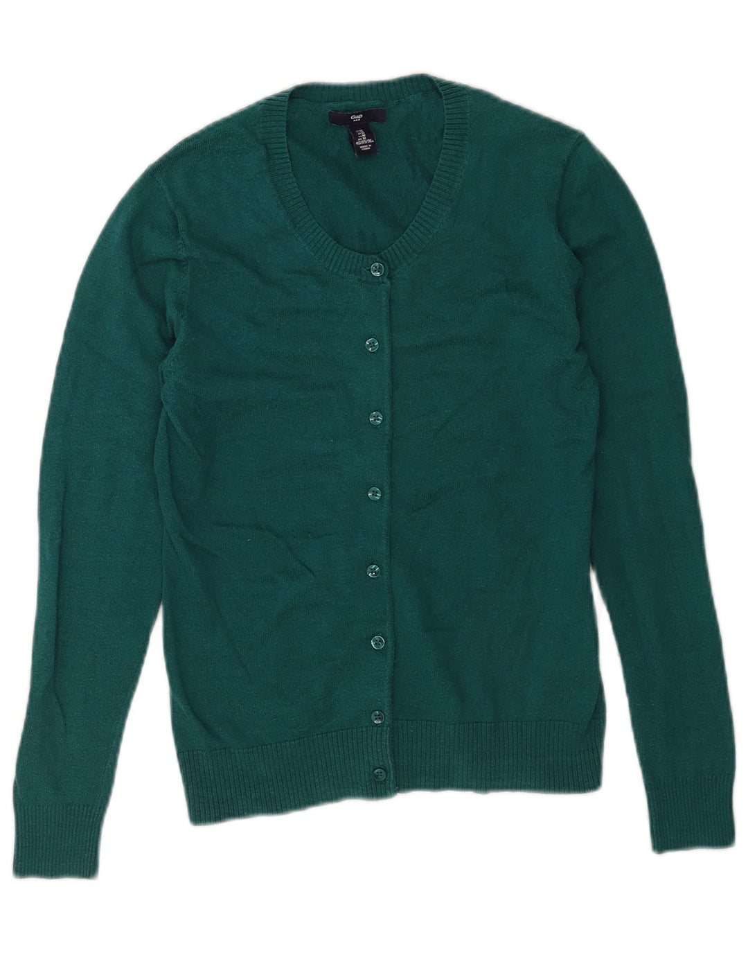 Sweter damski Gap Cardigan UK 12 Średni zielony bawełniany