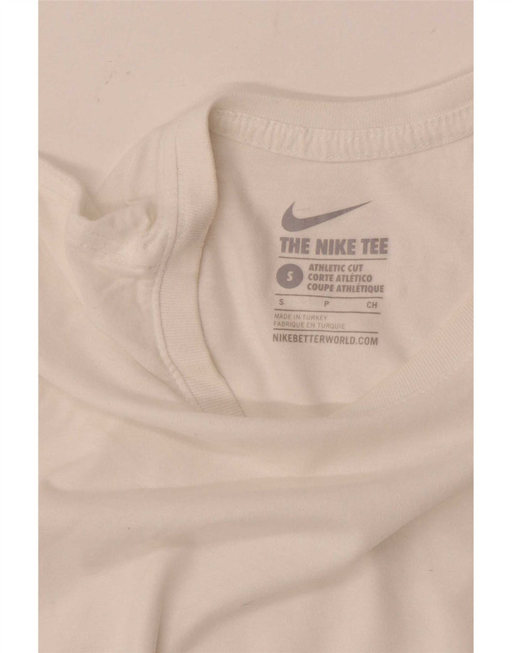 Męski T-shirt Nike o kroju sportowym, mały, biały