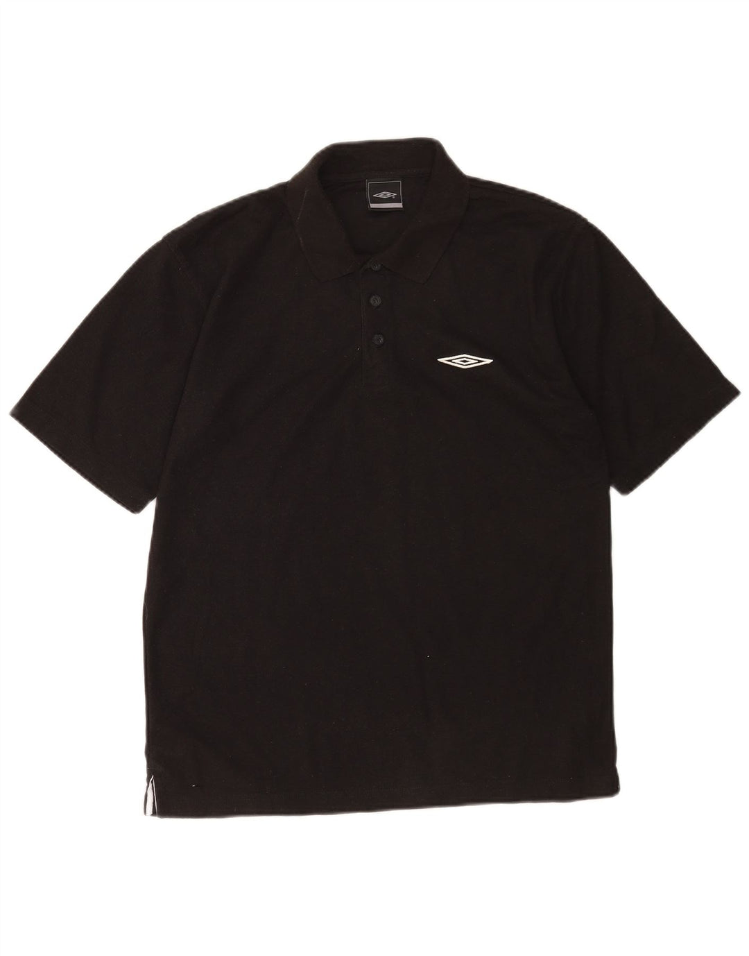 Męska koszulka polo Umbro, średni czarny poliester