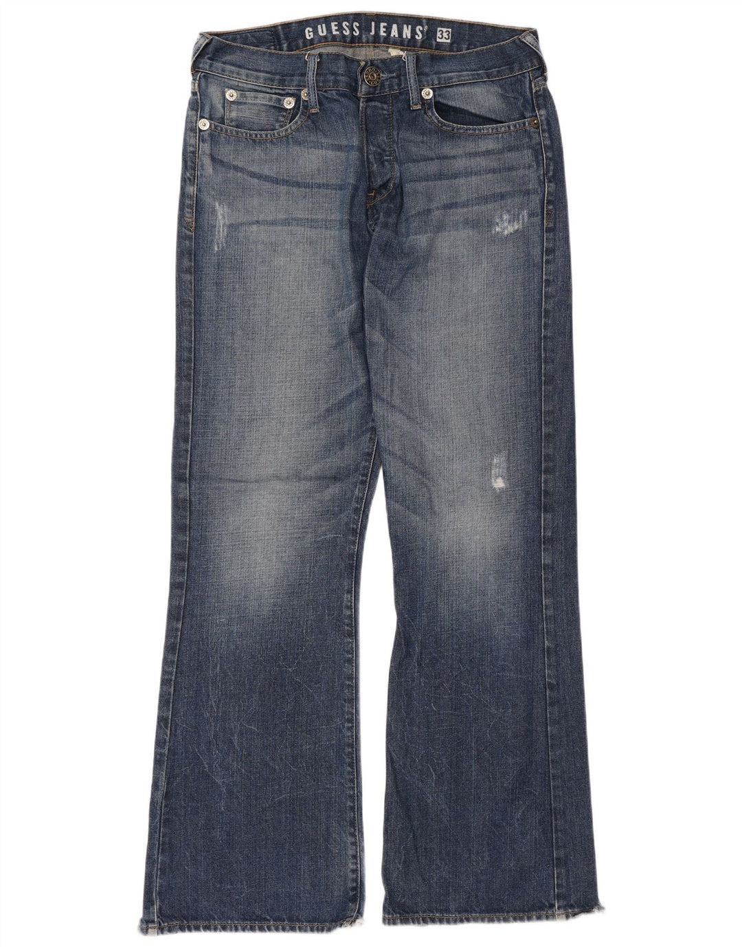 Jeansy damskie Guess Bootcut W33 L33 Niebieskie bawełniane