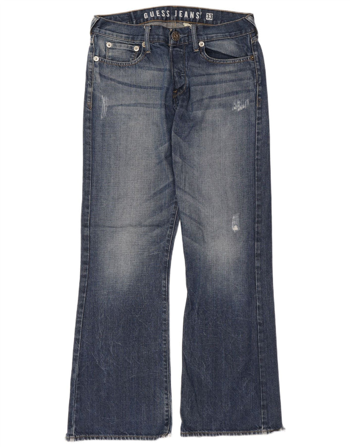 Jeansy damskie Guess Bootcut W33 L33 Niebieskie bawełniane
