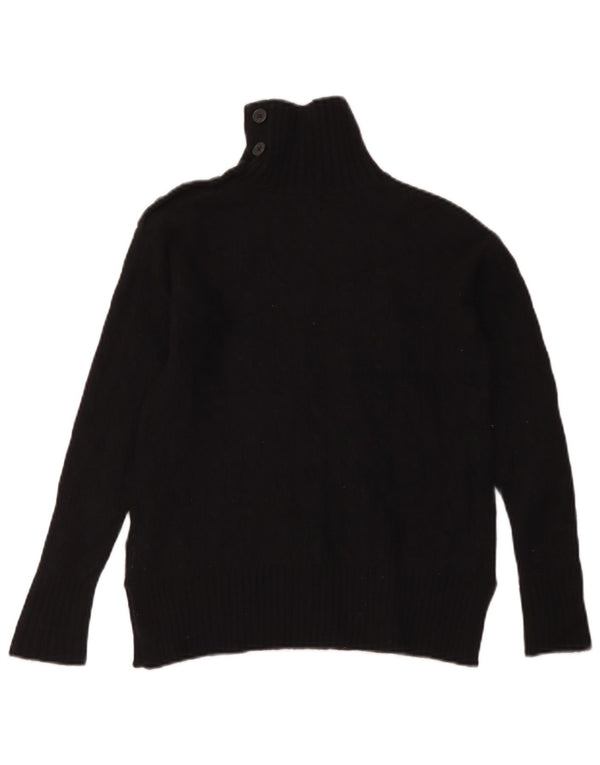 Polo Ralph Lauren Damski sweter zapinany na guziki UK 2 2XS Czarna wełna