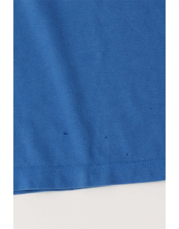 Męska koszulka polo Adidas, duża, niebieska, bawełniana