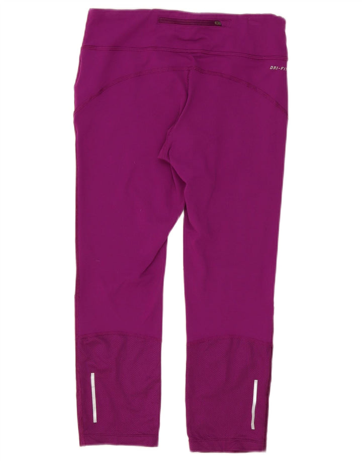 Damskie legginsy Nike Capri UK 12, nylon w kolorze średniofioletowym