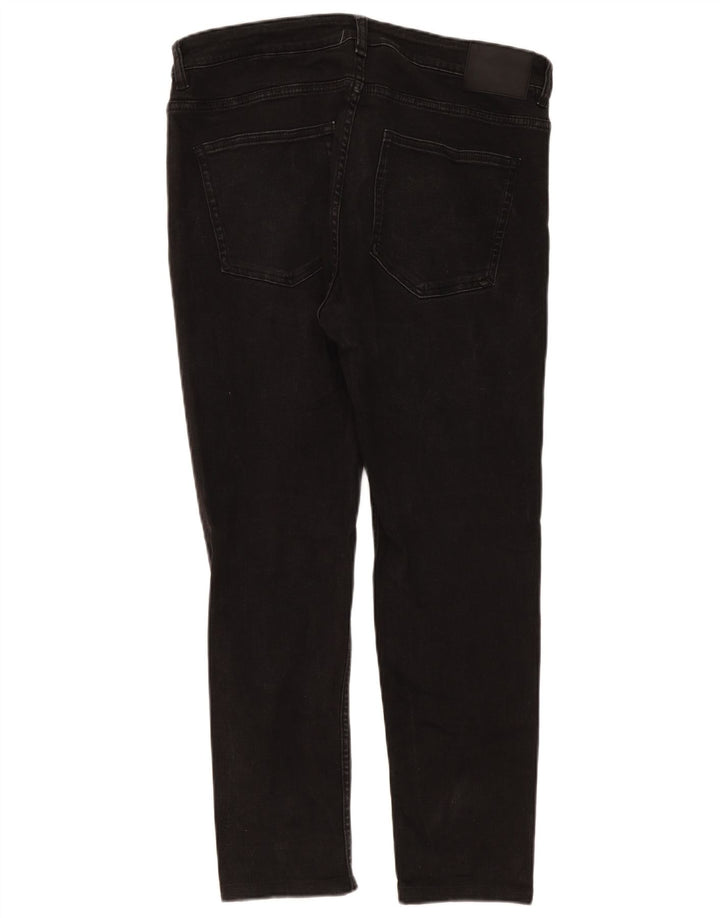Męskie jeansy slim fit Zara EU 46 XL W36 L28 czarne