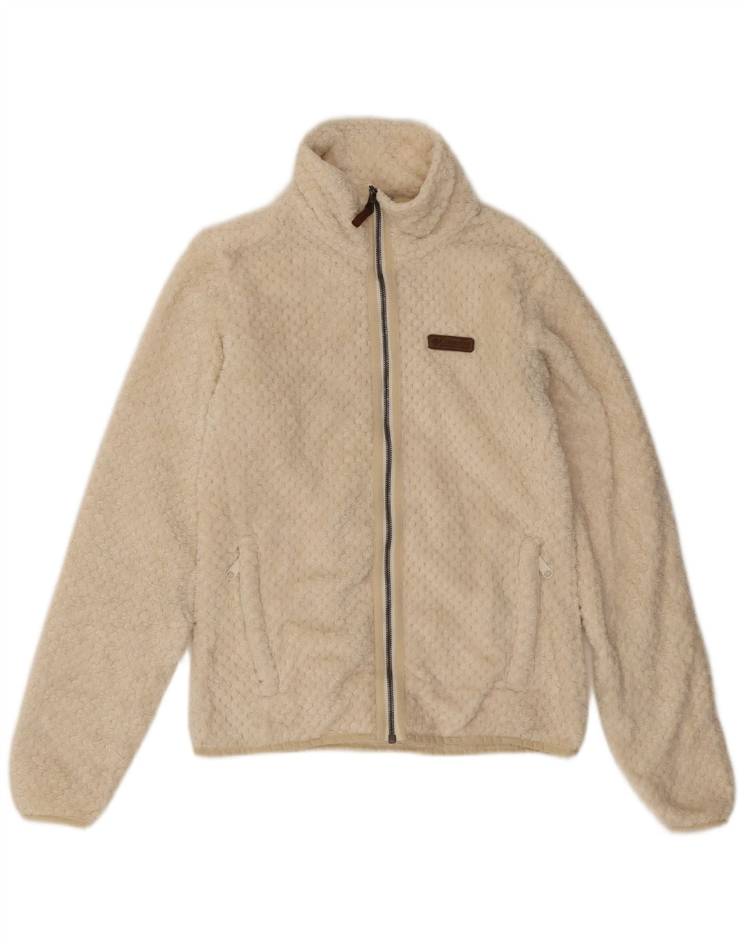 Damska kurtka polarowa Columbia UK 10, mała, złamana biel, poliester