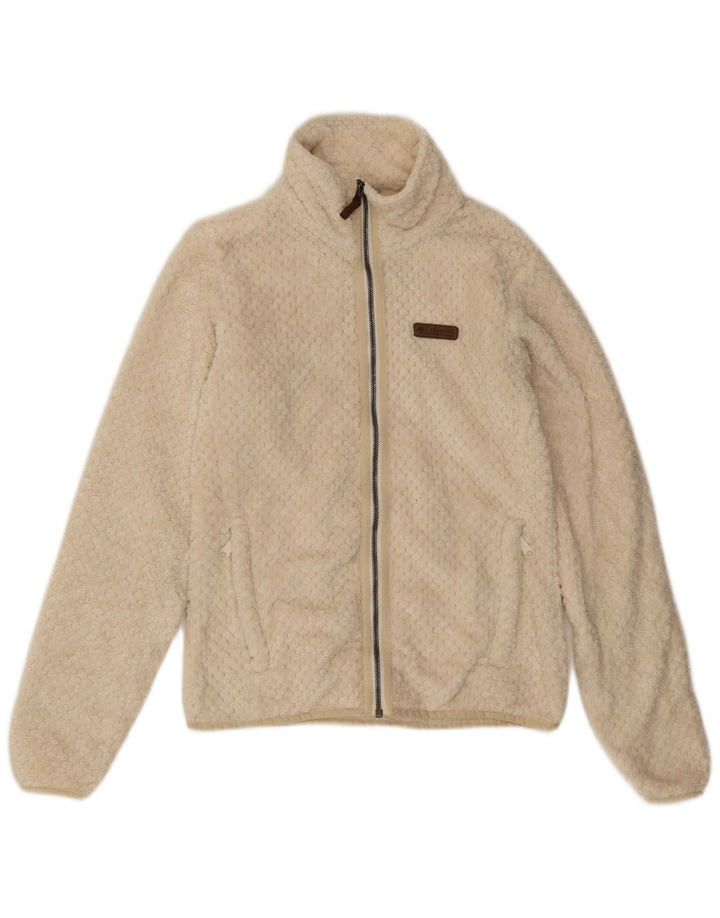 Damska kurtka polarowa Columbia UK 10, mała, złamana biel, poliester