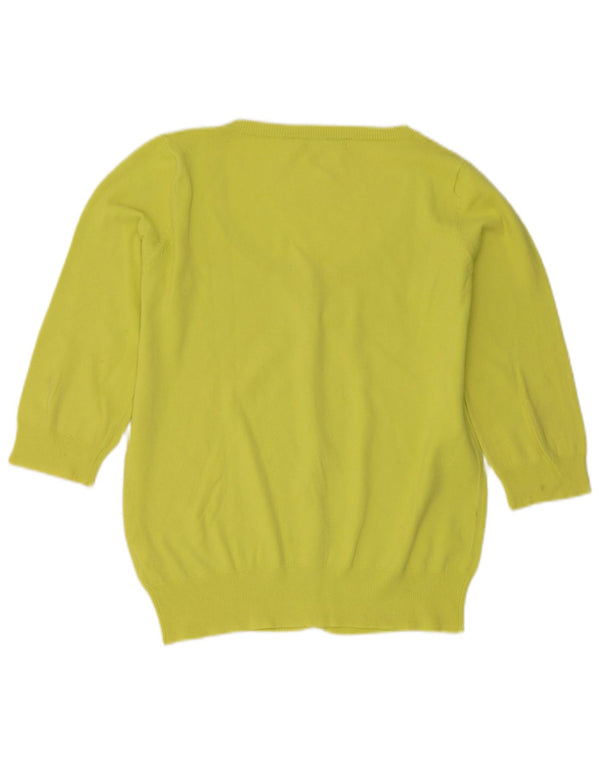 Damski sweter rozpinany z rękawem 3/4 Zara UK 18 XL, zielona bawełna