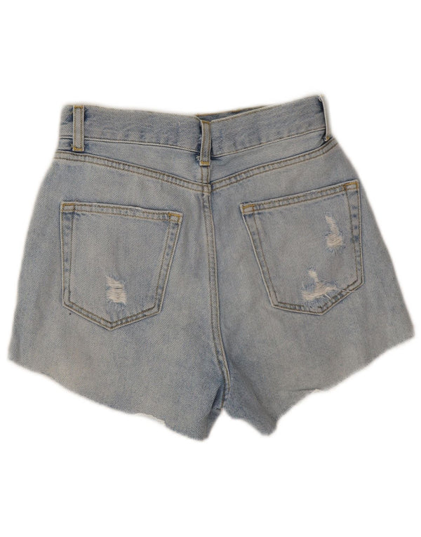 Damskie spodenki jeansowe Zara w trudnej sytuacji EU 32 2XS W22 Bawełniane niebieskie paski
