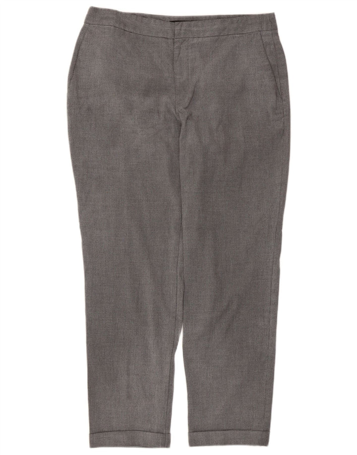 Damskie proste spodnie chino Zara EU 40 Medium W30 L27 Szara pepitka