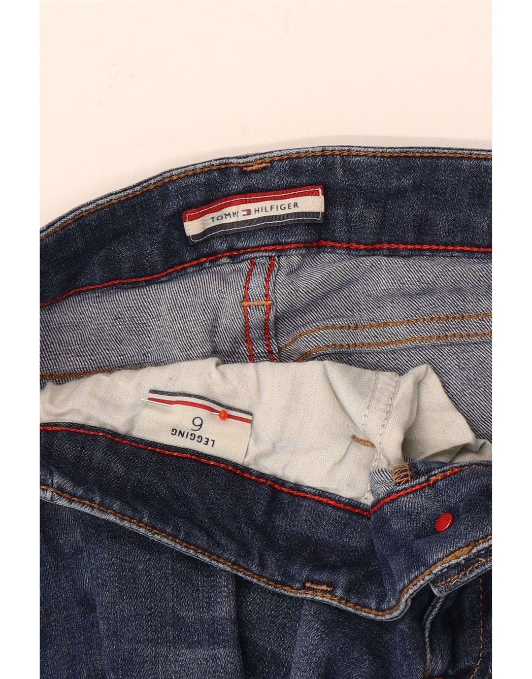 Damskie jeansy Skinny Tommy Hilfiger US 6 Medium W29 L29 Niebieskie
