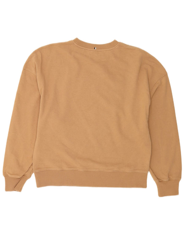 Męska bluza z grafiką Hugo Boss, duża, beżowa, bawełniana