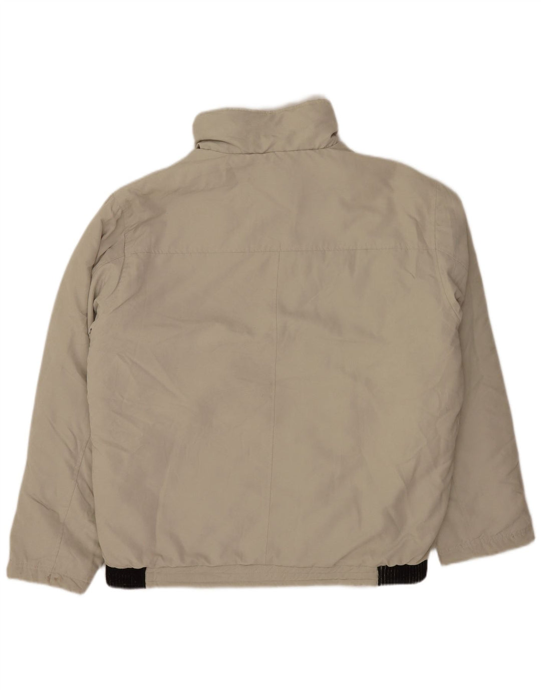 Męska kurtka bomberka Vintage UK 42 XL Beżowy poliester z blokami kolorów