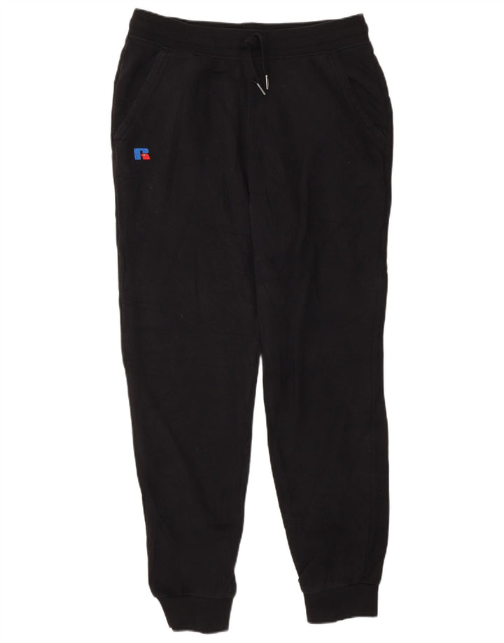 Męskie spodnie dresowe Russell Athletic Joggers, średnia czarna bawełna