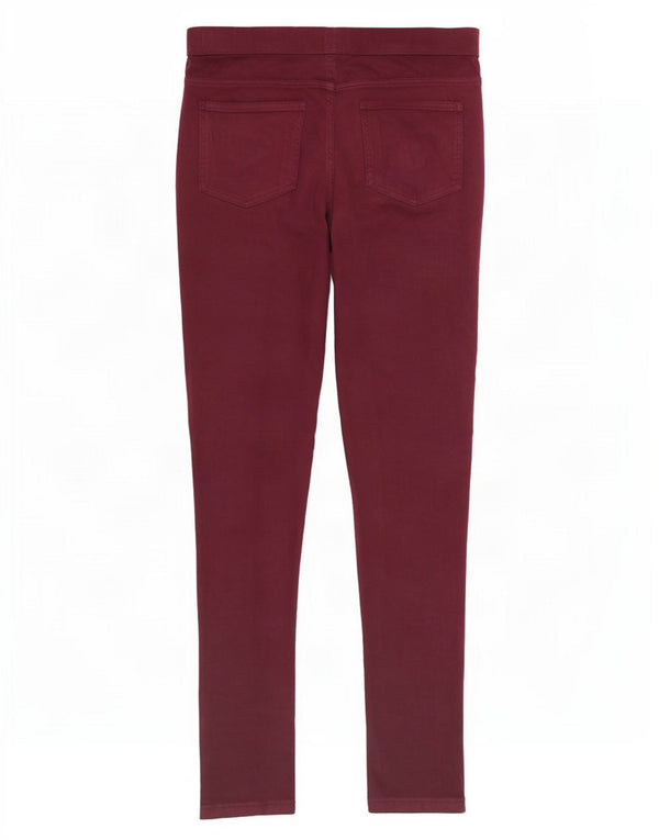 Spodnie damskie Marks & Spencer Skinny UK 12 Medium W28 L27 Burgundowe