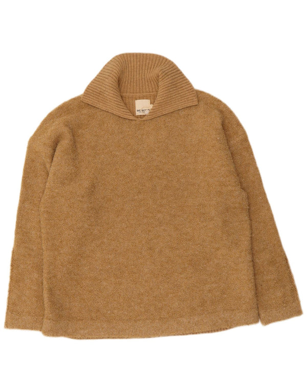 Damski sweter polo Indi & Cold UK 14 Średni beżowy wełniany