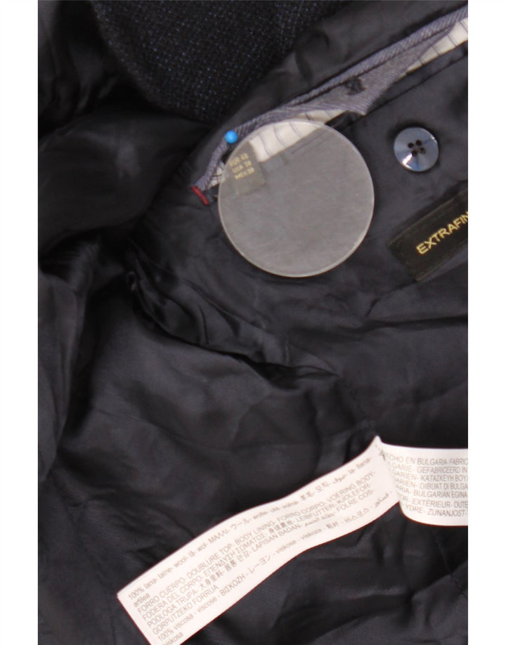 Męska marynarka zapinana na 2 guziki Massimo Dutti EU 48 Średni granatowy wełniany