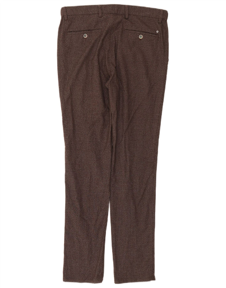 Spodnie Chino Massimo Dutti Męskie EU 42 Large W32 L32 Brązowe Pepitka