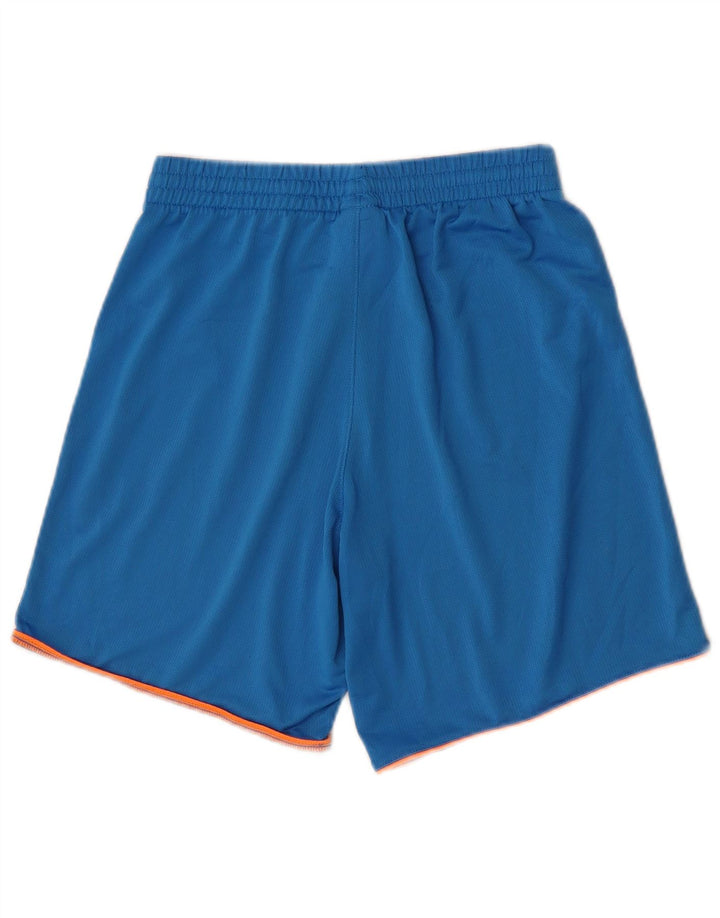 Męskie spodenki sportowe Adidas z grafiką, małe, niebieskie, poliestrowe