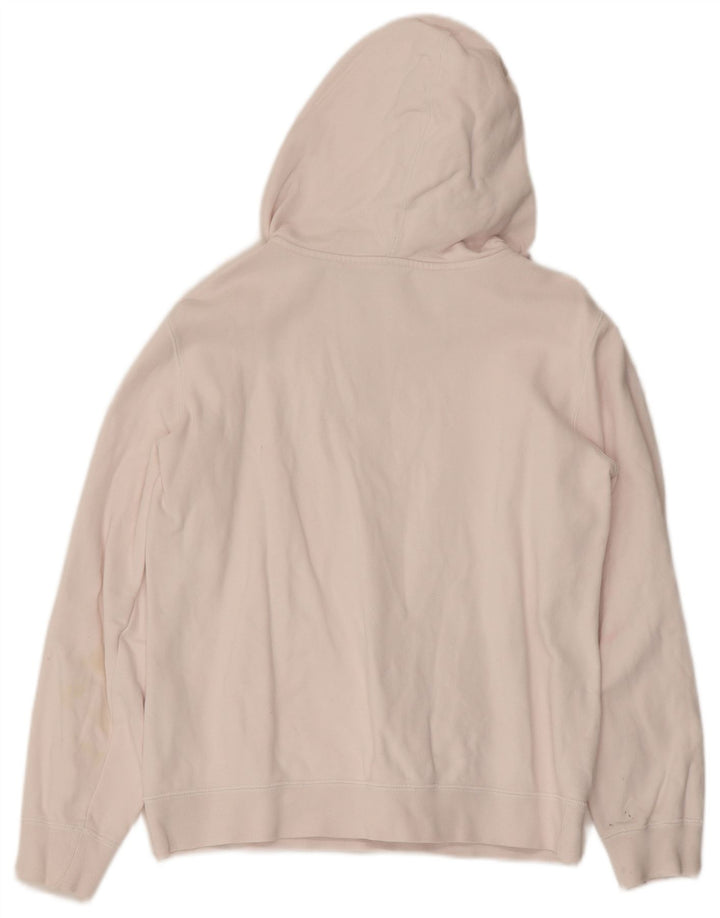 Dziewczęcy sweter z kapturem i grafiką CHAMPION 11-12 lat, duży, biały, bawełniany