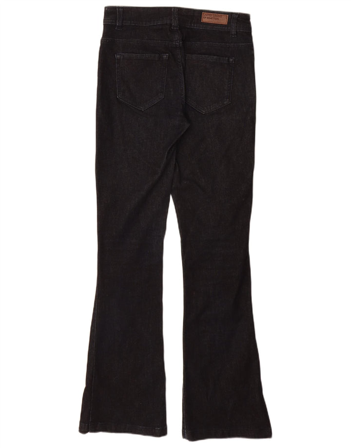 Damskie jeansy Bootcut Benetton W27 L30 Granatowe, bawełniane