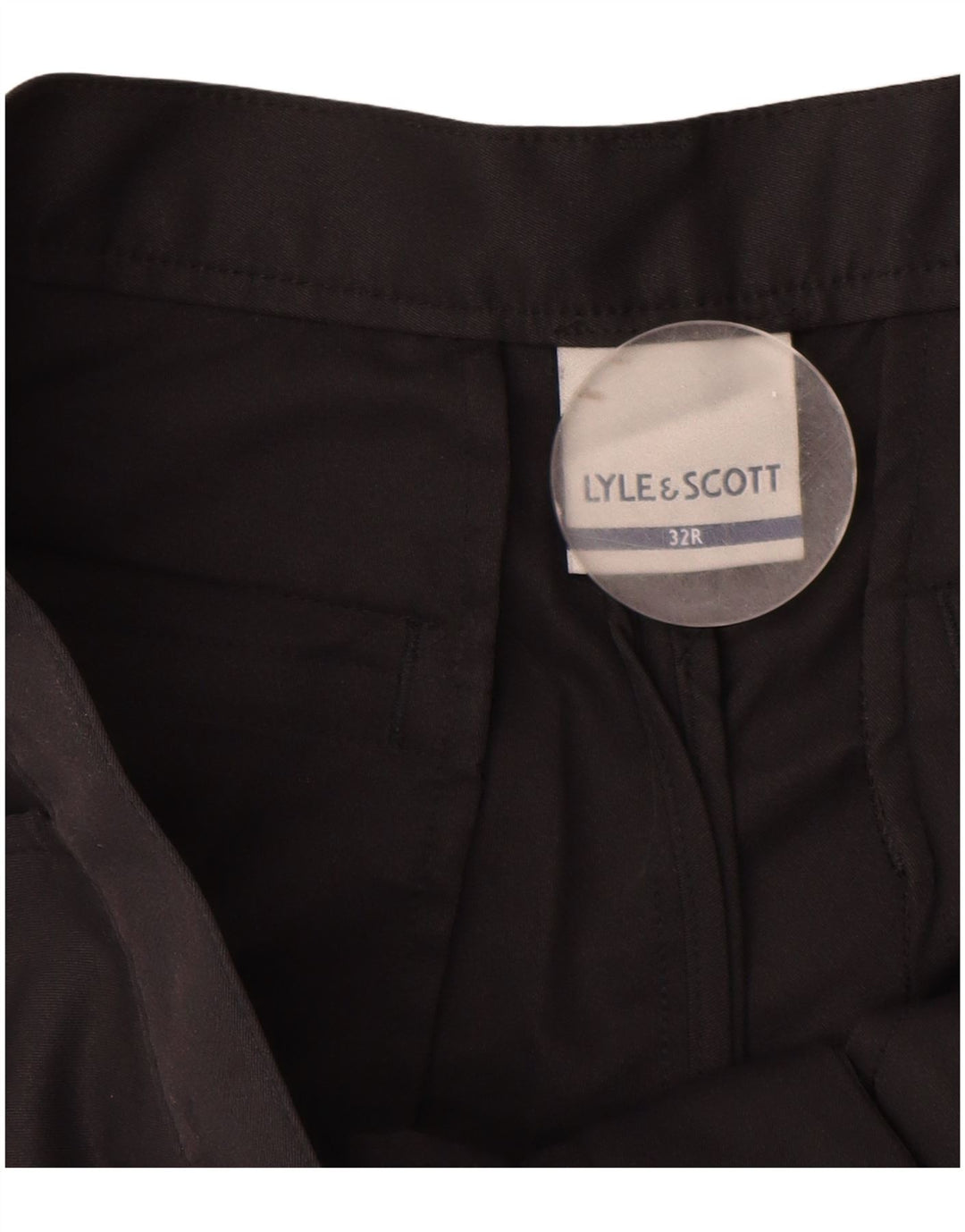 Męskie spodenki chino Lyle & Scott W32, średni czarny elastan