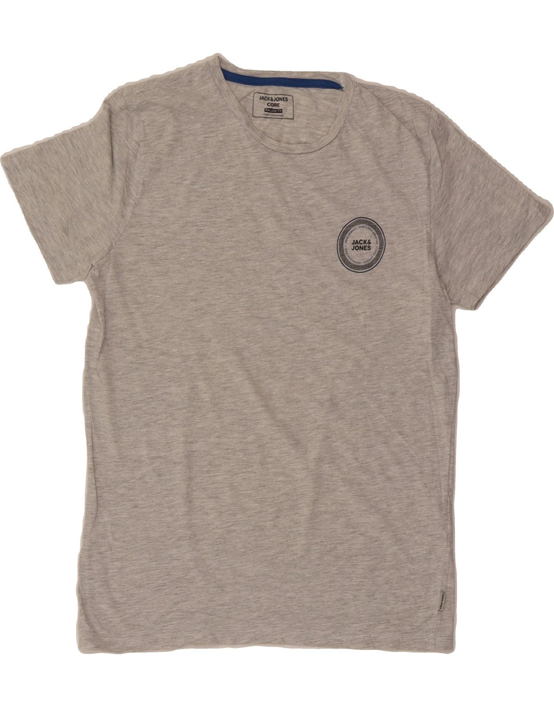 JACK & JONES Mens Regular Fit T-Shirt Top Large Grey Cotton Vintage Jack & Jones and Second-Hand Jack & Jones from Messina Hembry 