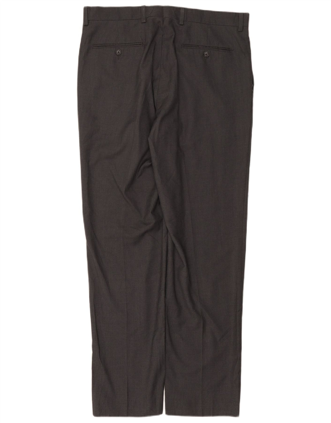 RALPH LAUREN Męskie proste spodnie garniturowe W34 L32 Szary poliester