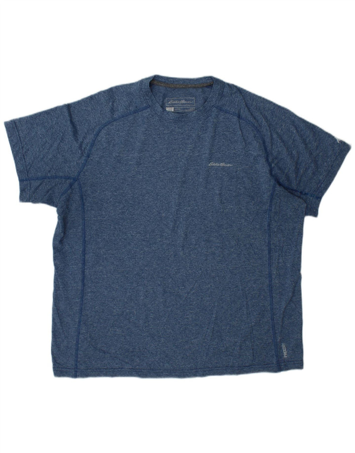 T-shirt męski EDDIE BAUER, duży, niebieski, nakrapiany poliester