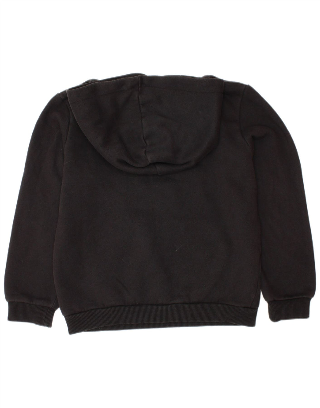 Chłopięcy sweter z kapturem i grafiką PUMA, 7-8 lat, czarna bawełna