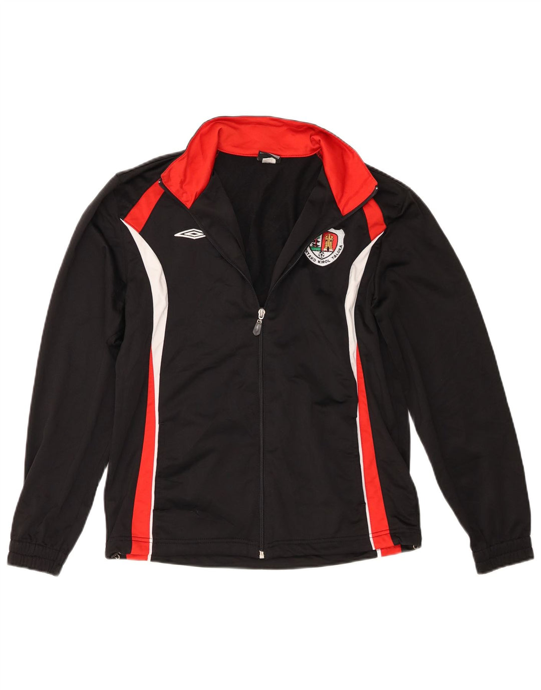 Kurtka dresowa dla chłopców Umbro, 13-14 lat, XL, czarny, blokowy kolor, poliester