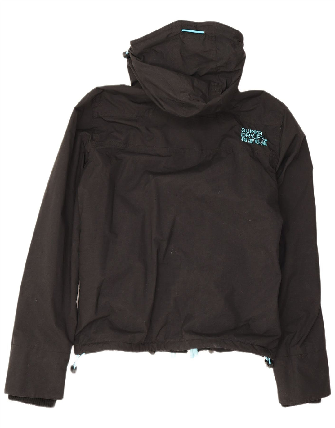 Męska wiatrówka z kapturem Superdry UK 38, średnia czarna