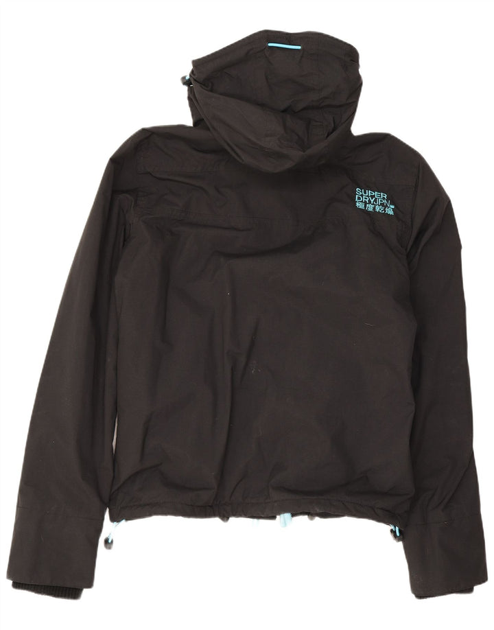 Męska wiatrówka z kapturem Superdry UK 38, średnia czarna