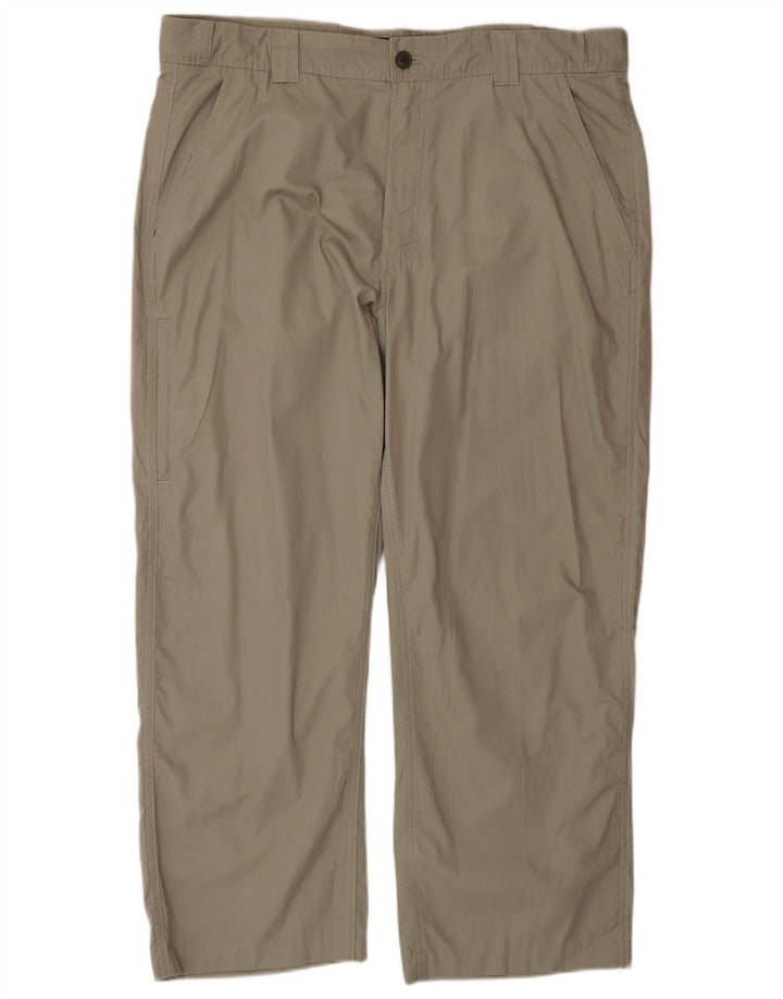 Męskie proste spodnie chino Chaps W36 L32 Szara bawełna