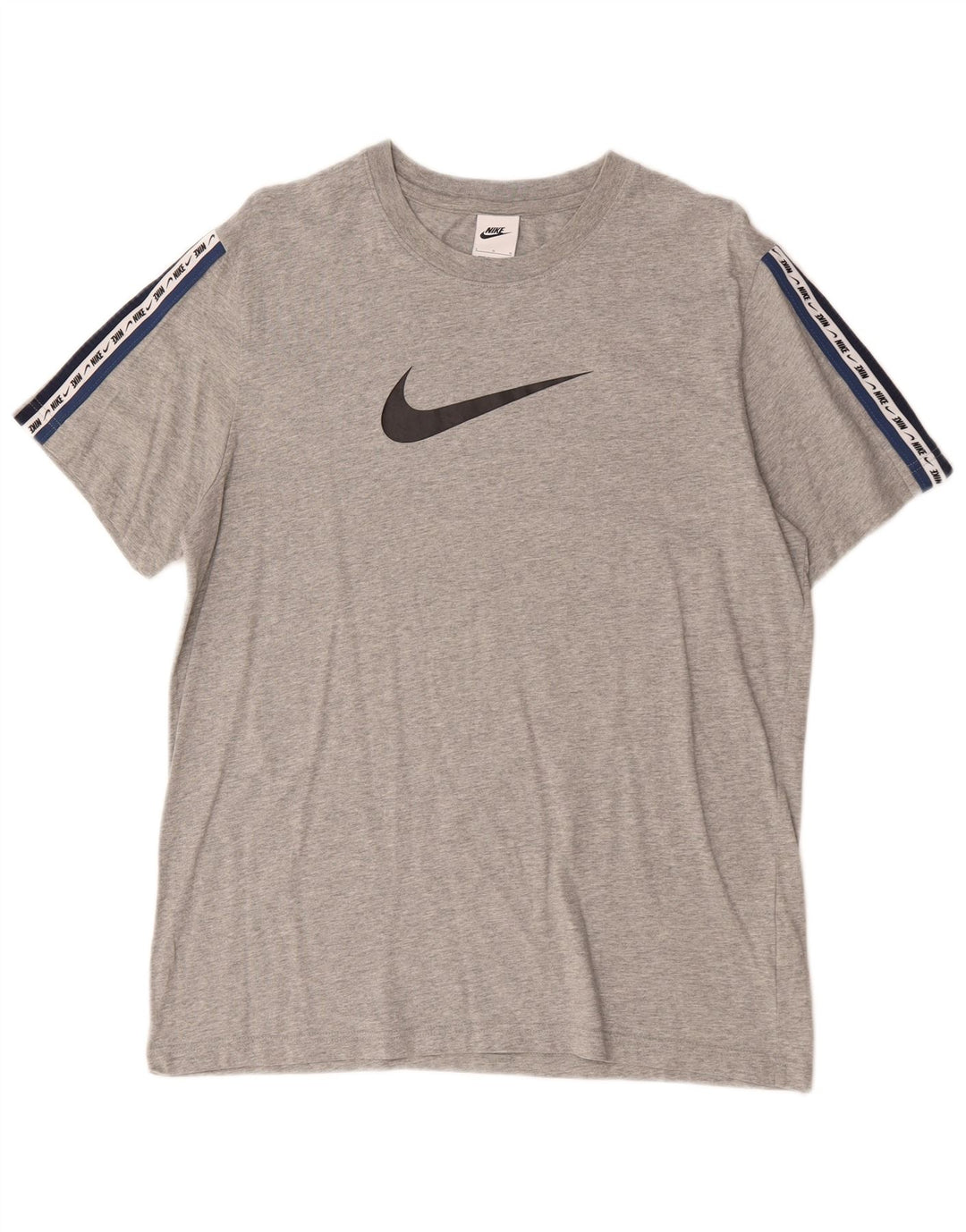 Męski T-shirt z grafiką Nike, duży, szary, bawełniany