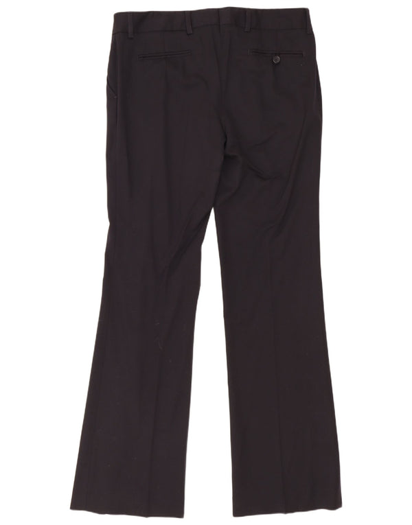 Damskie spodnie garniturowe Gant Bootcut UK 12 Medium W34 L33 Czarna wełna