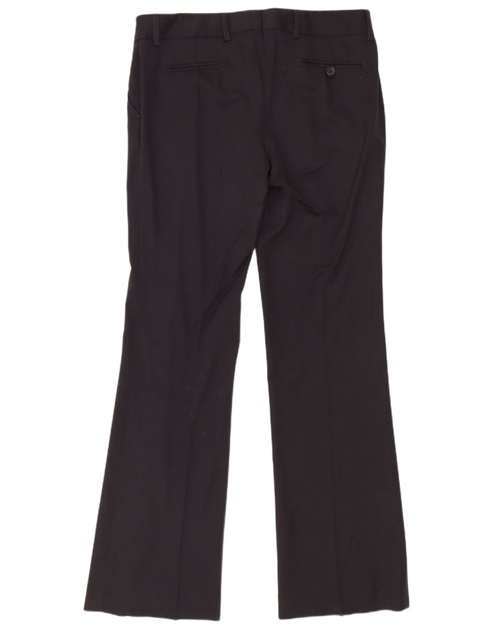 Damskie spodnie garniturowe Gant Bootcut UK 12 Medium W34 L33 Czarna wełna